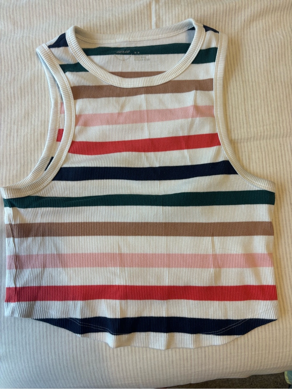 Aerie cropped ribbed tank